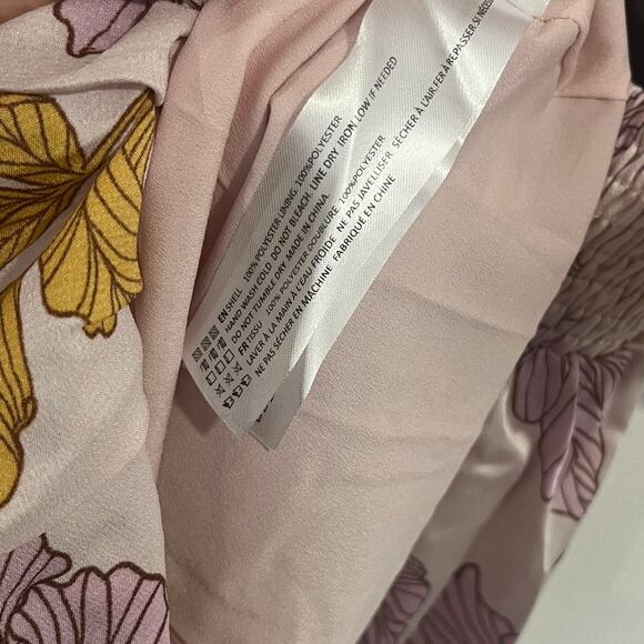 NWT En Saison Jeune Satin Floral Mini Dress - Picture 8 of 9